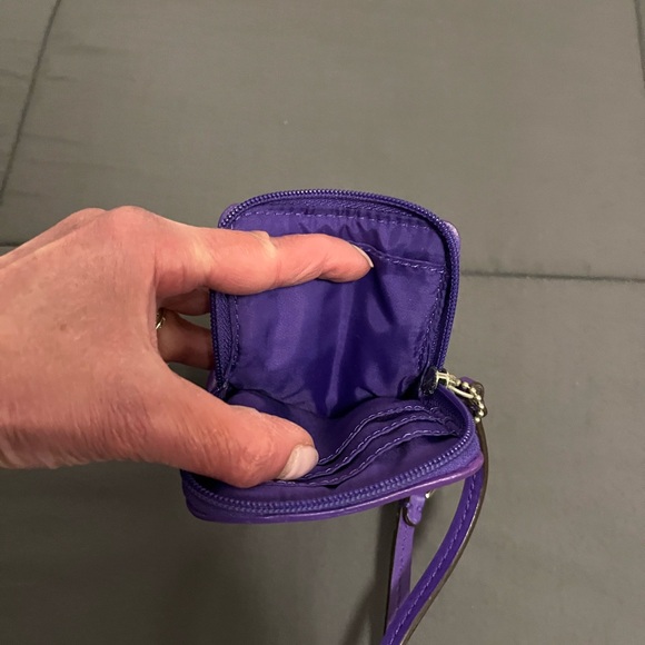Coach Vibrant Purple Leather Phone Case Wristlet - Picture 4 of 4